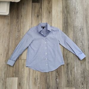 Banana Republic Blue-Purple Women's Button Down Shirt Size XS